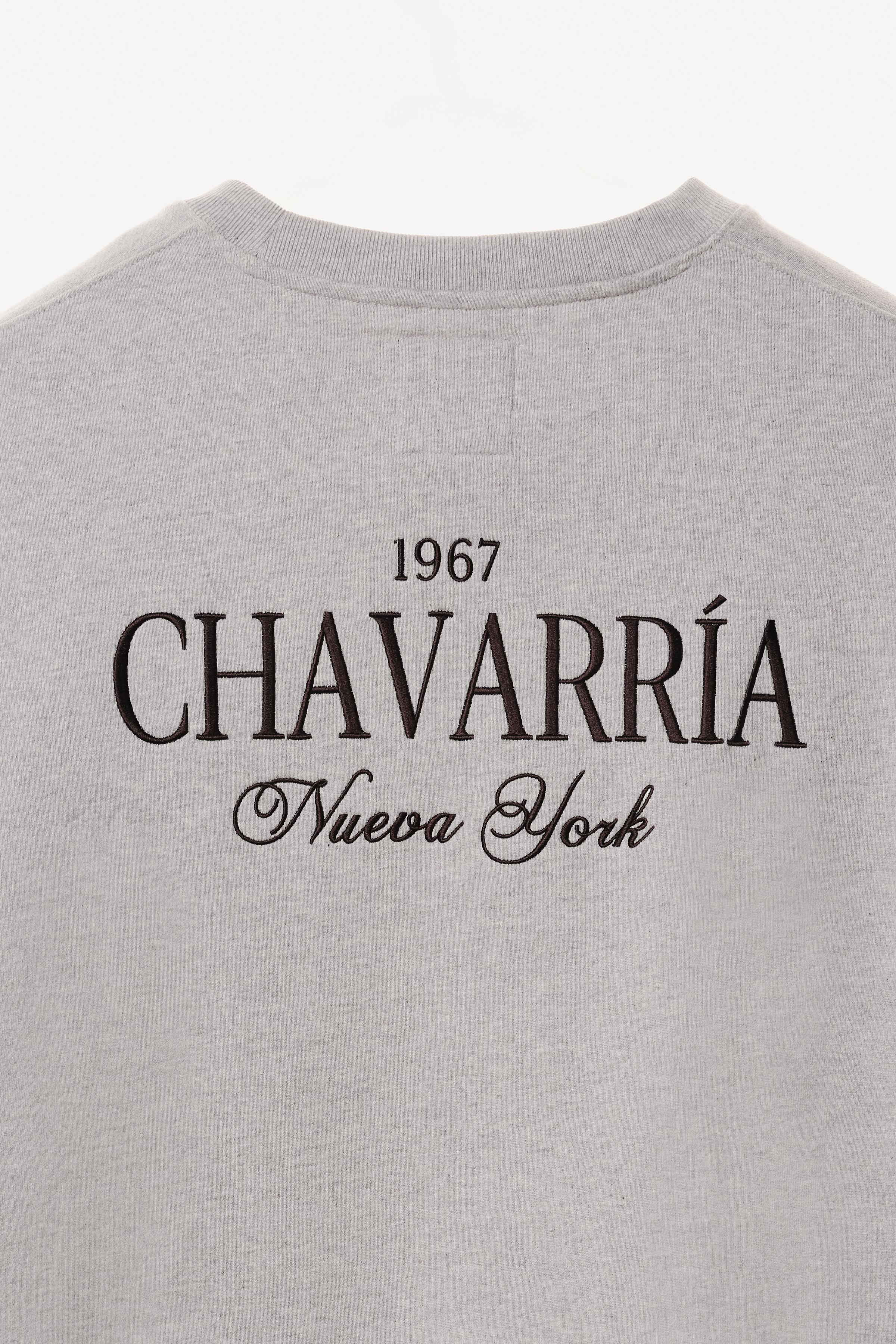 WILLY CHAVARRIA X ZARA EMBROIDERED CREWNECK SWEATSHIRT
